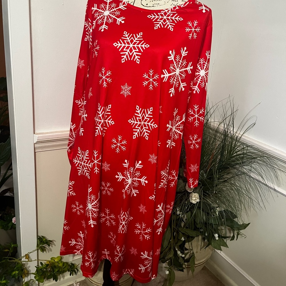 Red Snowflake Dress